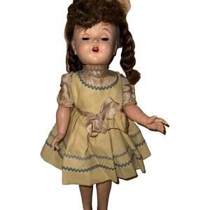 VINTAGE IDEAL SAUCY WALKER DOLL HARD PLASTIC FLIRTY EYES ORIGINAL CLOTHES